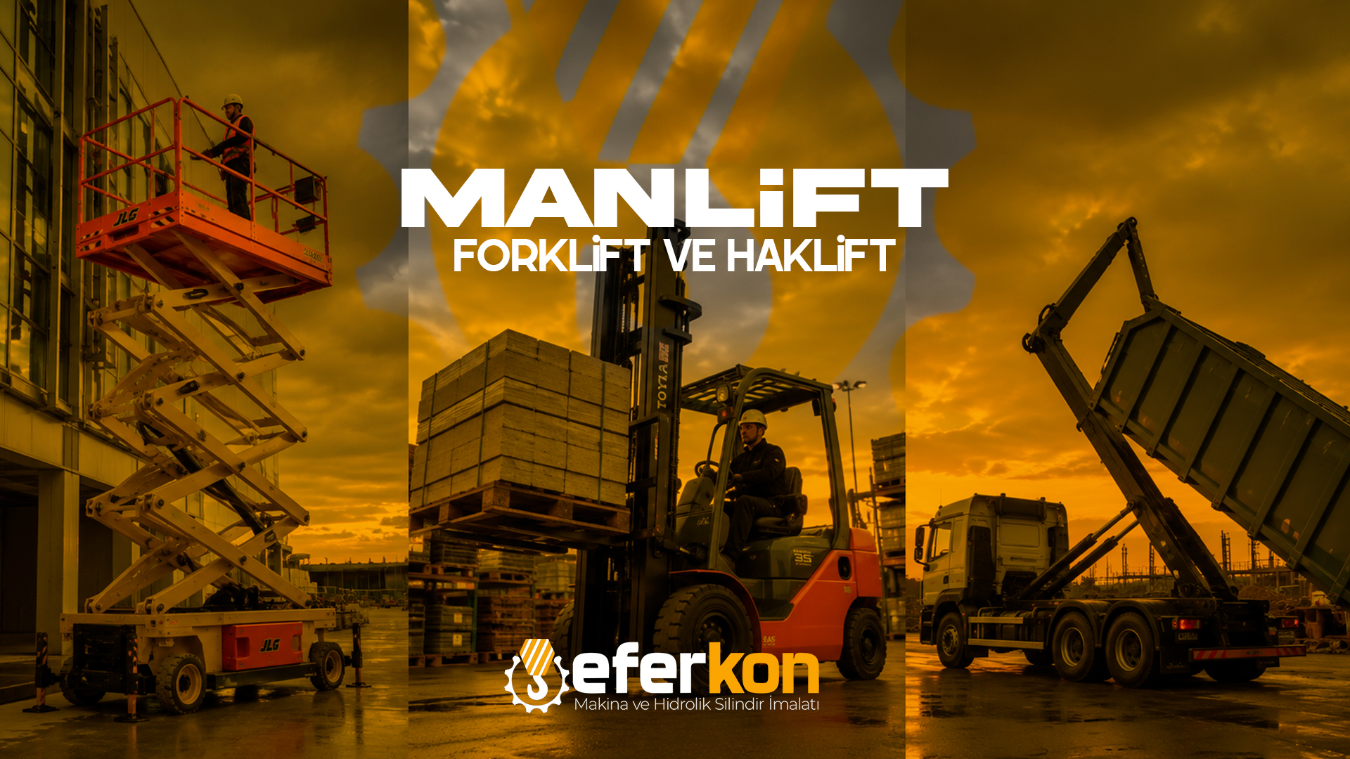 MANLİFT, FORKLİFT, HOOKLİFT